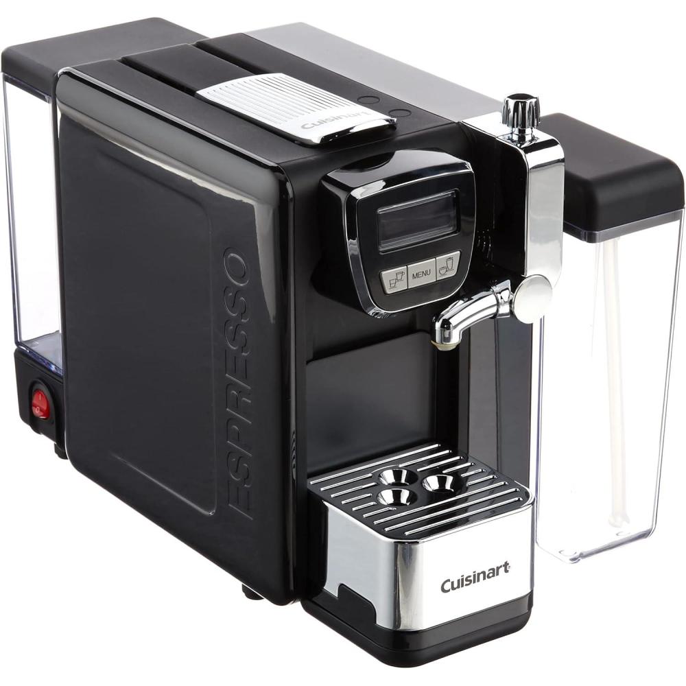 Cuisinart 1.66 Quart Stainless Steel Espresso Maker, Silver, EM-100NAS(Black Latte)