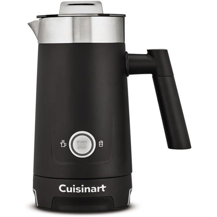 Cuisinart Hot and Cold Foam Milk Frother, Electric Frother for Coffee, Lattes, Cappuccinos, Macchiatos, Hot Chocolate and More, Stainless Steel Nonstick Milk Tank, Cool Touch Exterior, FR-16, Black