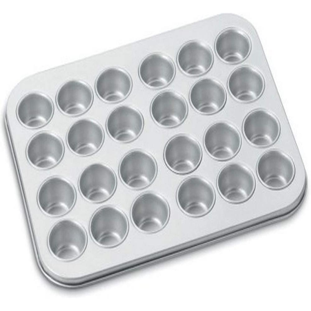 Cuisinart AMB-24MMP Chef’s Classic Nonstick Bakeware 24-Cup Mini Muffin Pan, Silver