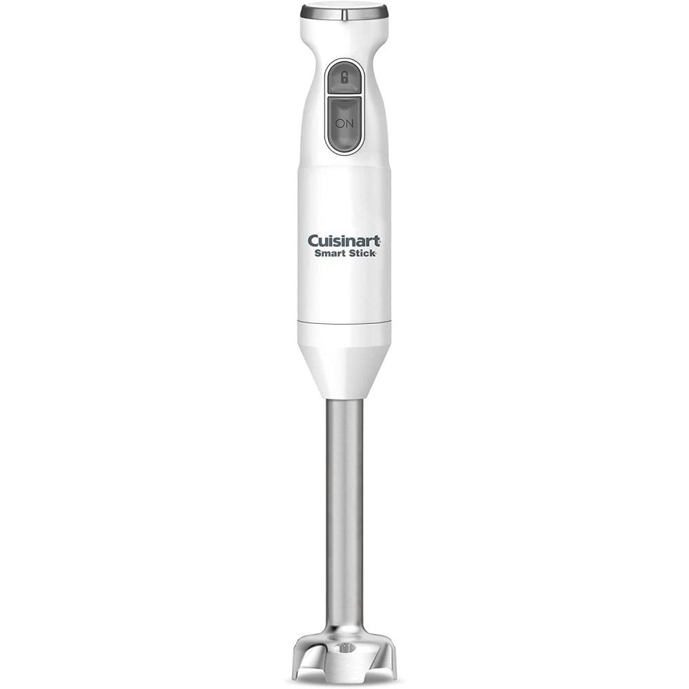 Cuisinart Smart Stick Two-Speed Hand Blender, Powerful Immersion Blender with 300-Watt Motor Blends Shakes, Smoothies, Puree, Baby Food, Soups & Sauces, CSB-175SVP1, Silver(White)