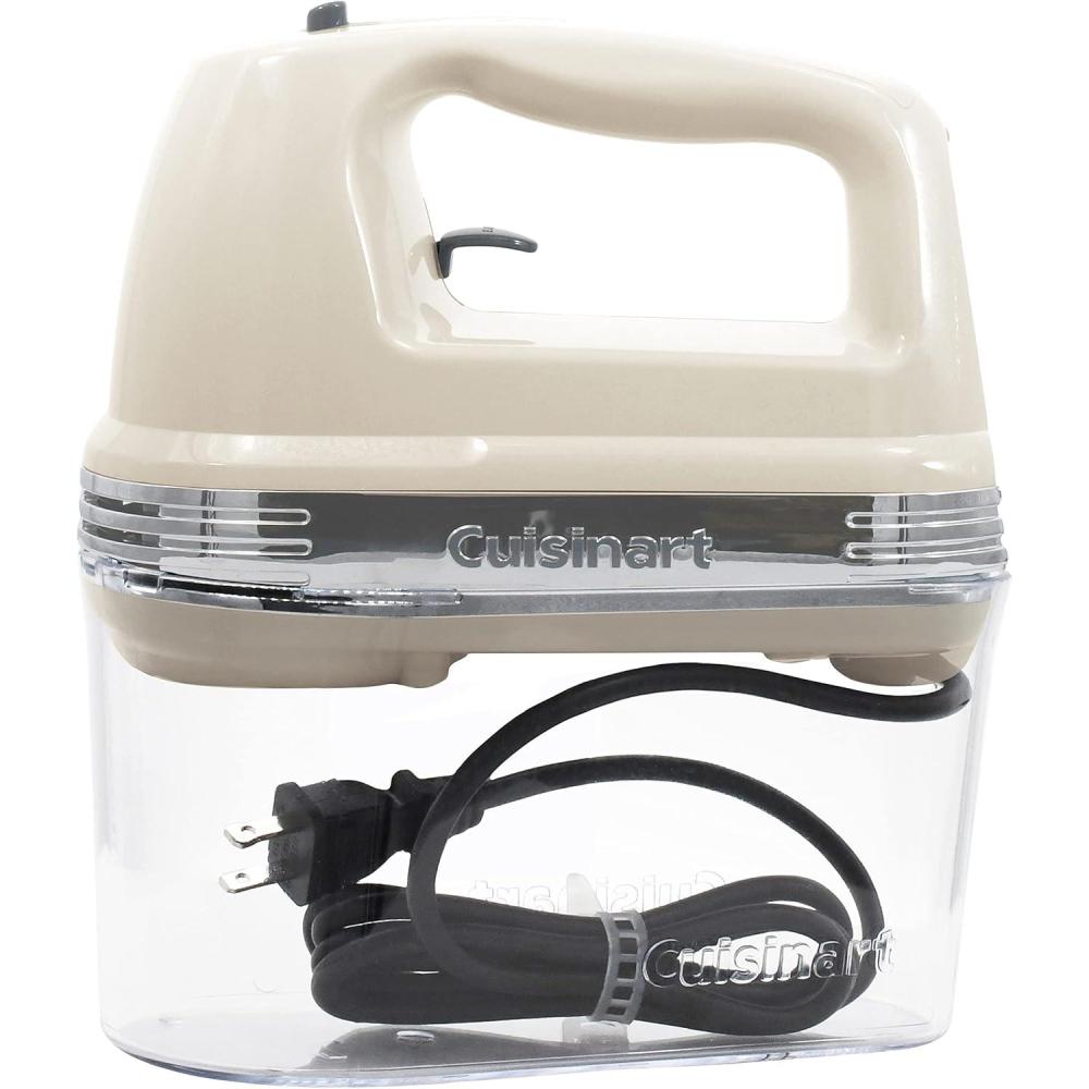 Cuisinart HM-70 Power Advantage 7-Speed Hand Mixer, Silver,White(Cream)