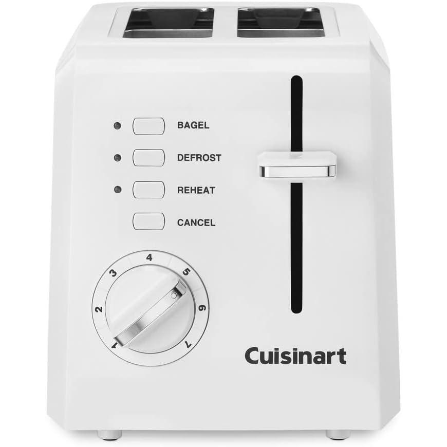 Cuisinart CPT-122BK 2-Slice Compact Plastic Toaster, Black(White)
