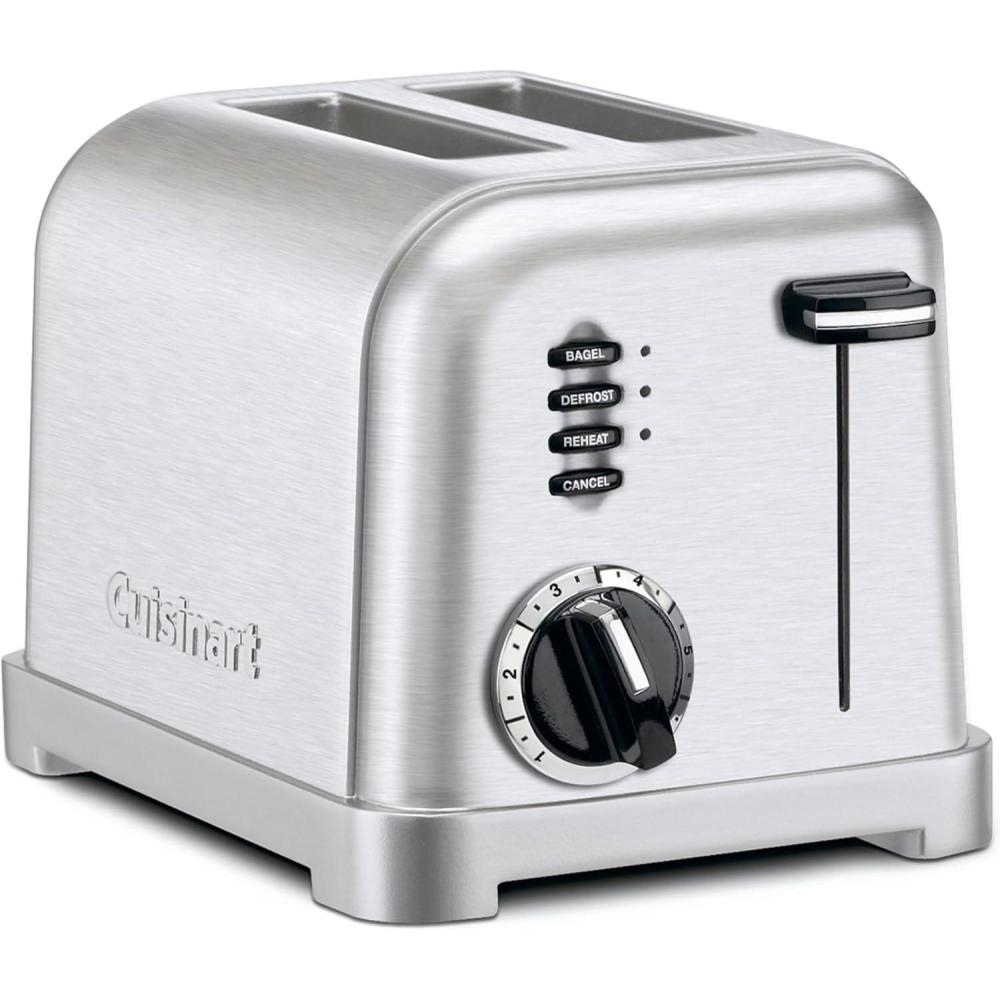 Cuisinart CPT-160 Metal Classic 2-Slice Toaster, Brushed Stainless