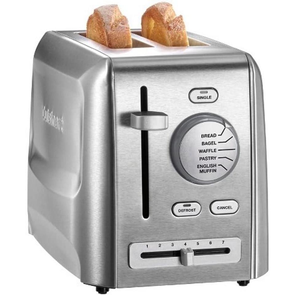 Cuisinart CPT-620 2-Slice Custom Select Toaster, Stainless Steel(2 Slice Toaster)