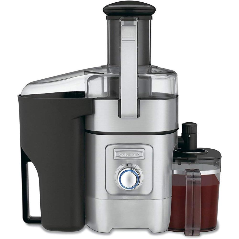 Cuisinart Juicer Machine, Die-Cast Juice Extractor for Vegetables, Lemons, Oranges & More, CJE-1000P1,Silver/Black, 15.35″ x 11.8″ x 19.01″