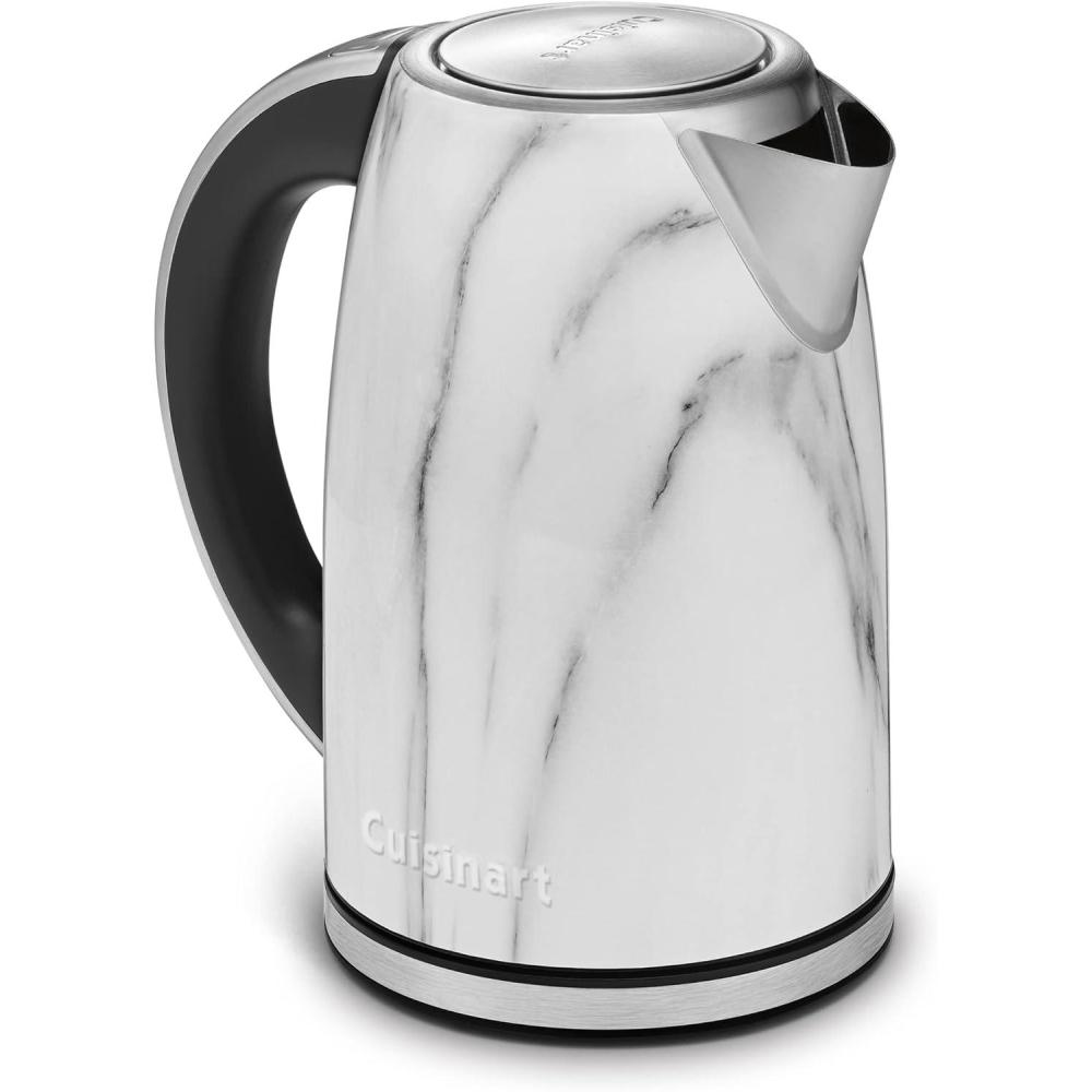 Cuisinart Caskata PerfecTemp 1.7-Liter Electric Kettle, Cordless Electric Tea Kettle, 1500W for Fast Heat-Up, 6 Preset Temperatures, 30-Minute Keep Warm, Stay Cool Nonslip Handle, CPK-17P1CK(Marble)