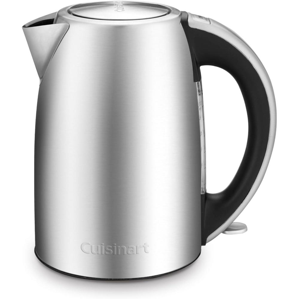 Cuisinart Caskata PerfecTemp 1.7-Liter Electric Kettle, Cordless Electric Tea Kettle, 1500W for Fast Heat-Up, 6 Preset Temperatures, 30-Minute Keep Warm, Stay Cool Nonslip Handle, CPK-17P1CK(Stainless Steel)
