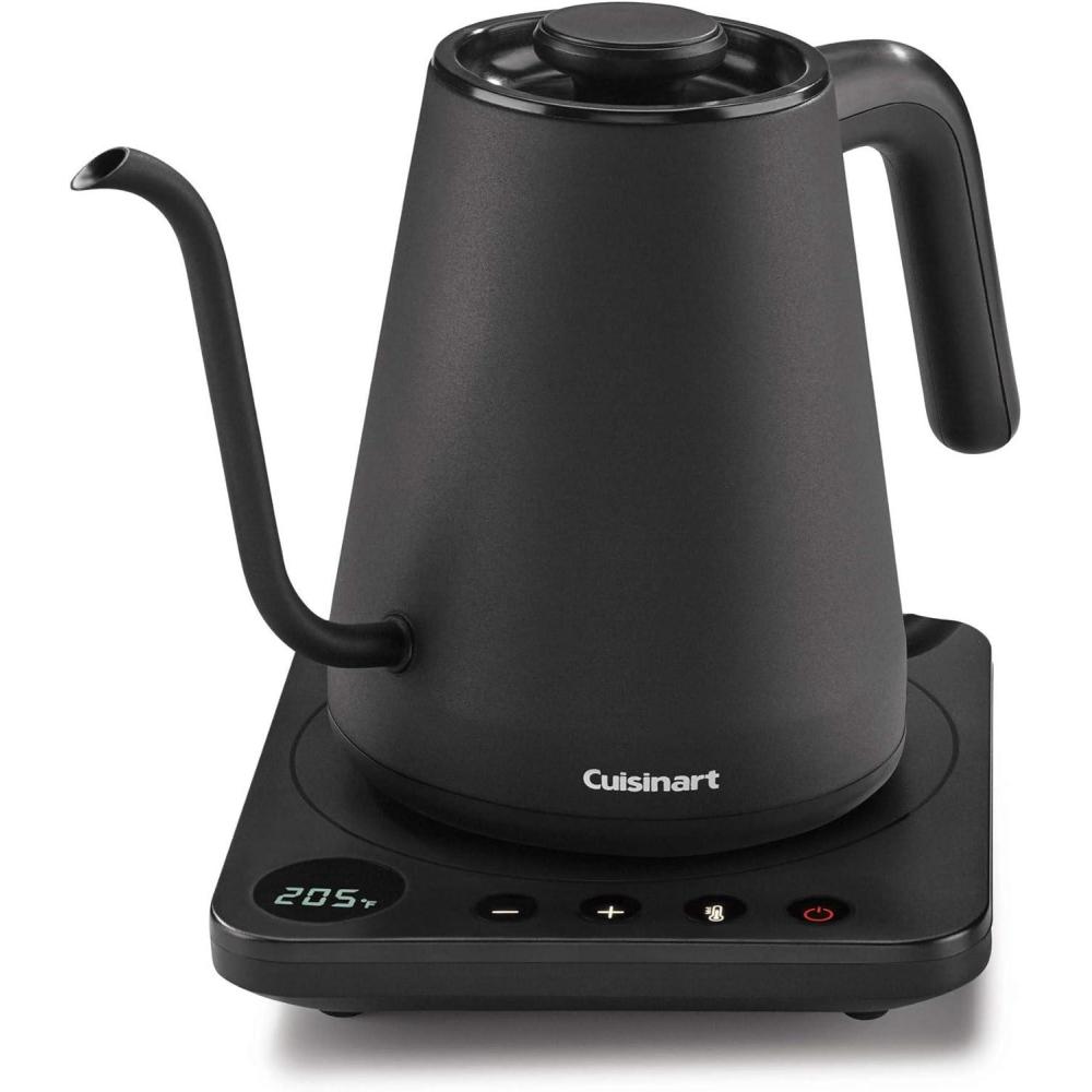 Cuisinart Caskata PerfecTemp 1.7-Liter Electric Kettle, Cordless Electric Tea Kettle, 1500W for Fast Heat-Up, 6 Preset Temperatures, 30-Minute Keep Warm, Stay Cool Nonslip Handle, CPK-17P1CK(Black)