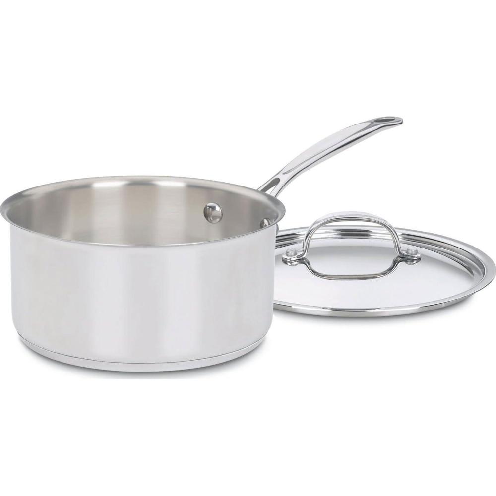 Cuisinart 1.5 Quart Saucepan w/Cover, Chef’s Classic Stainless Steel Cookware Collection, 719-16(3-Quart)