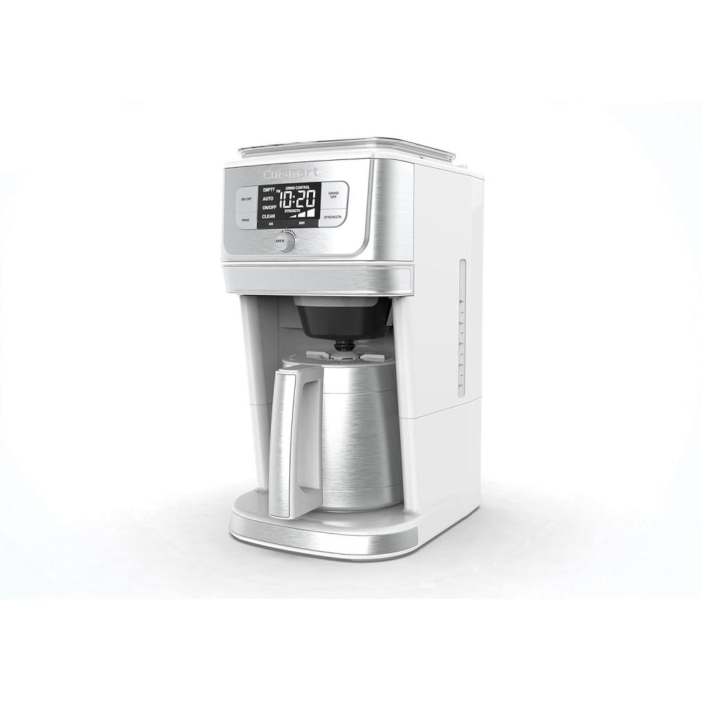 Cuisinart Coffee Center Grind and Brew Plus, Built-in Coffee Grinder, Coffeemaker and Single-Serve Brewer with 6oz, 8oz and 10oz Serving Size, Black/Silver, SS-GB1NAS(White)