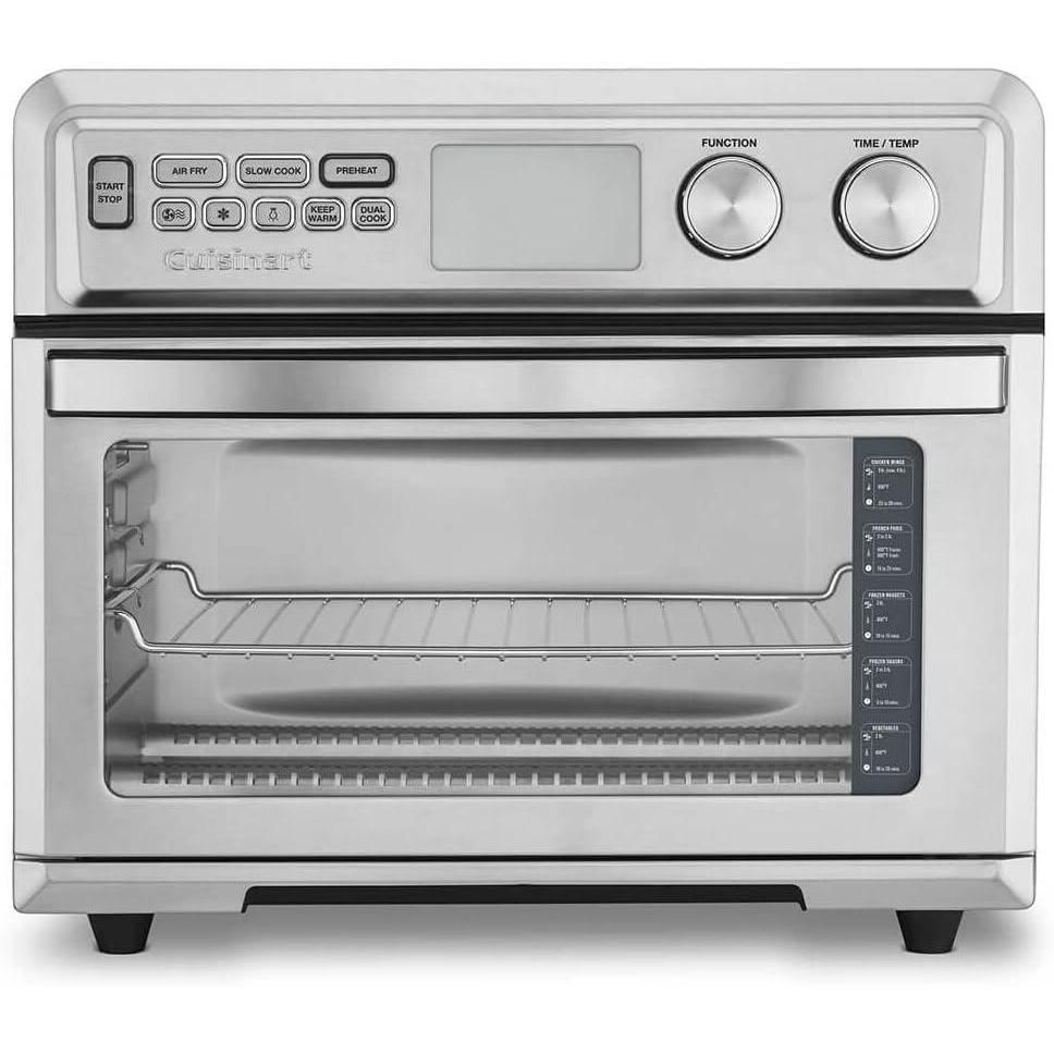 Cuisinart Air Fryer Toaster Oven with Extra-Large Capacity, 1800W Stainless Steel Oven with Digital Display, Bake, Broil, Roast & Air Fry Options, Adjustable Temperature, TOA-95NAS(0.95 cu ft. interior)