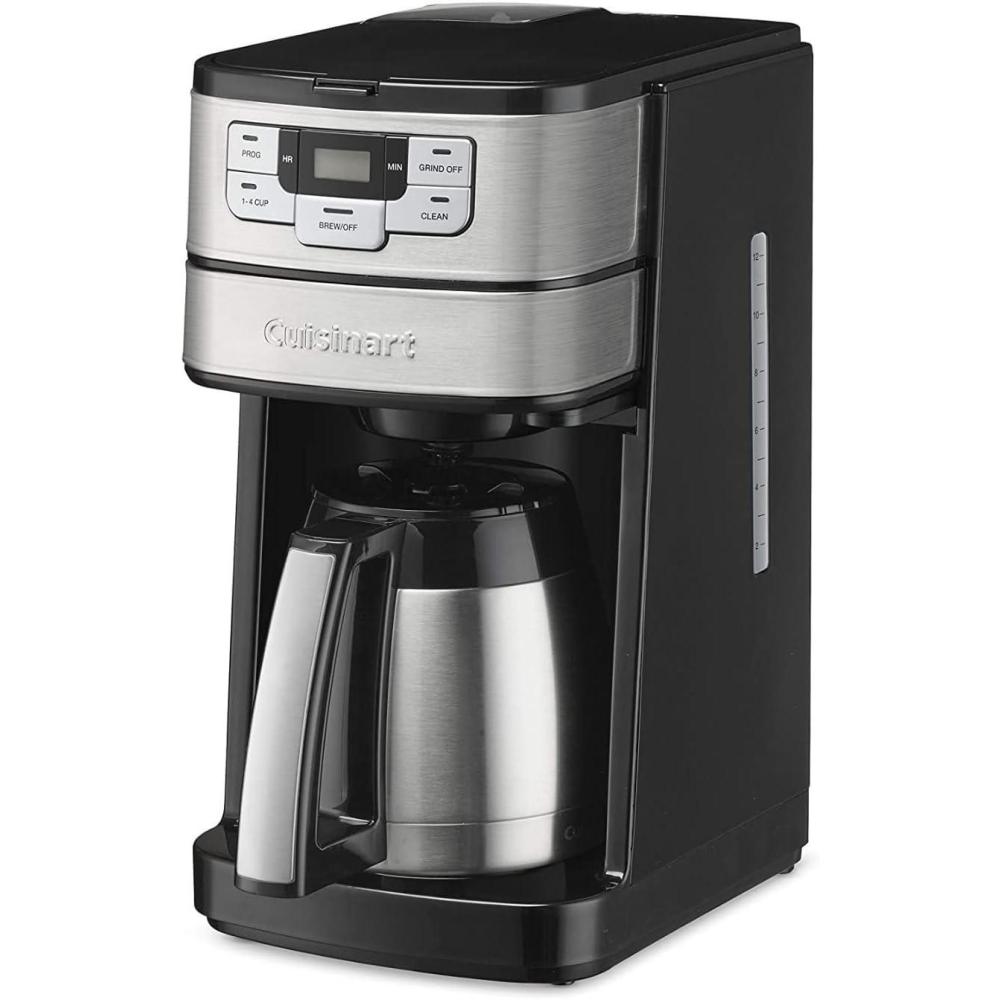 Cuisinart Coffee Center Grind and Brew Plus, Built-in Coffee Grinder, Coffeemaker and Single-Serve Brewer with 6oz, 8oz and 10oz Serving Size, Black/Silver, SS-GB1NAS(Black/Stainless)