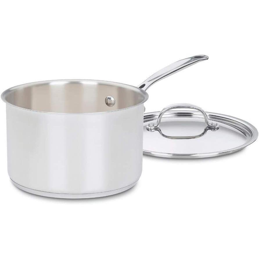Cuisinart 1.5 Quart Saucepan w/Cover, Chef’s Classic Stainless Steel Cookware Collection, 719-16(4-Quart)
