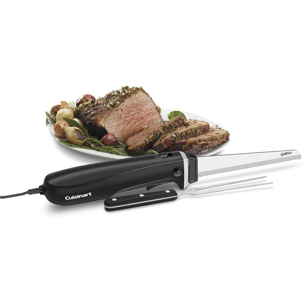 Cuisinart Electric Knife,1 Blade, Black,1 EA(1 Blade/1 Carving Fork)
