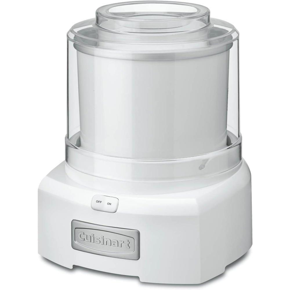 Cuisinart Ice Cream Maker Machine, 1.5 Quart Double Insulated Machine, Sorbet and Frozen Yogurt Maker, Ready in 20 Minutes, ICE-21RP1, Red(White)