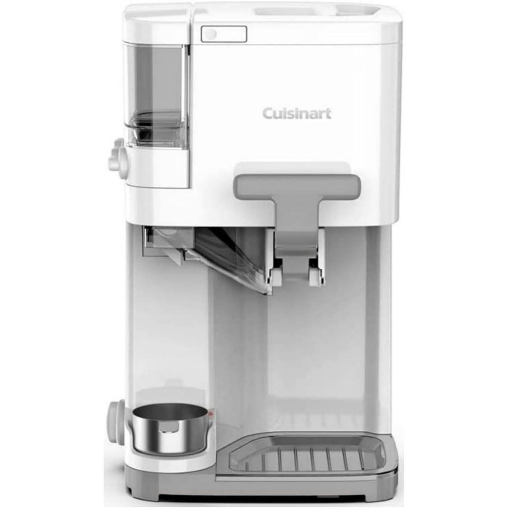 Cuisinart Soft Serve Ice Cream Machine- Mix It In Ice Cream Maker for Frozen Yogurt, Sorbet, Gelato, Drinks 1.5 Quart, White, ICE-48(White)