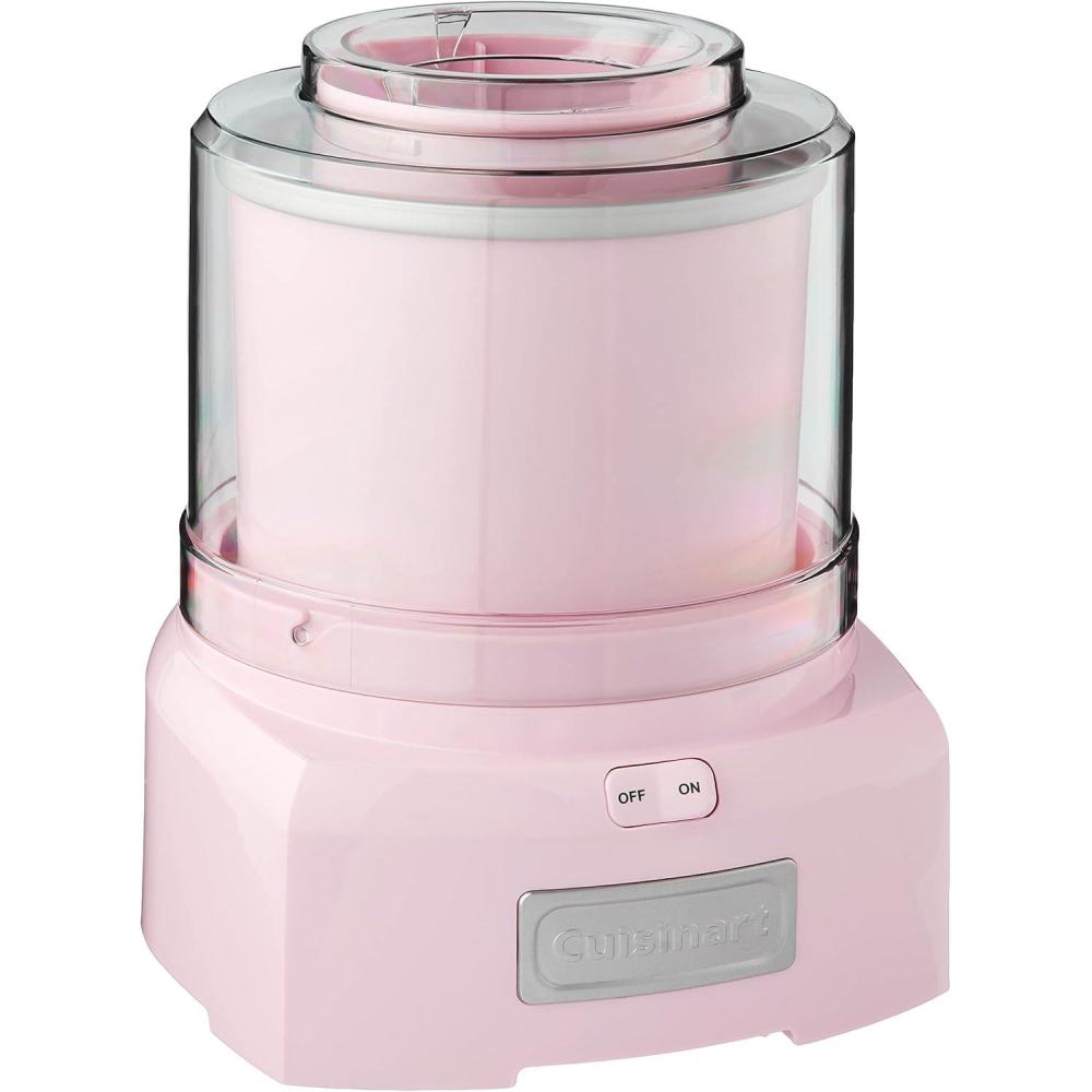 Cuisinart Ice Cream Maker Machine, 1.5 Quart Double Insulated Machine, Sorbet and Frozen Yogurt Maker, Ready in 20 Minutes, ICE-21RP1, Red(pink)